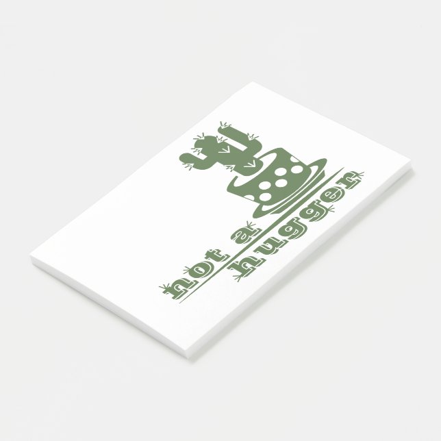 Cacti Not a hugger cactus funny saying Post-it Notes (Angled)