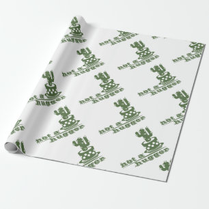 Cacti Not a hugger cactus funny saying Wrapping Paper