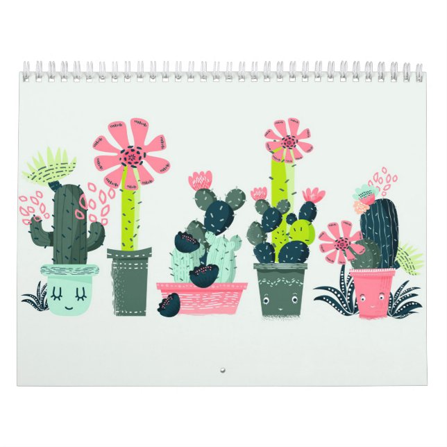 Cacti On Green Calendar (Cover)