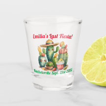 Cacti Shot Glass, Fiesta Bachelorette Personalised