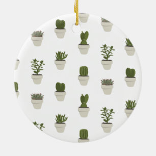 Cacti & Succulent – White Ceramic Tree Decoration