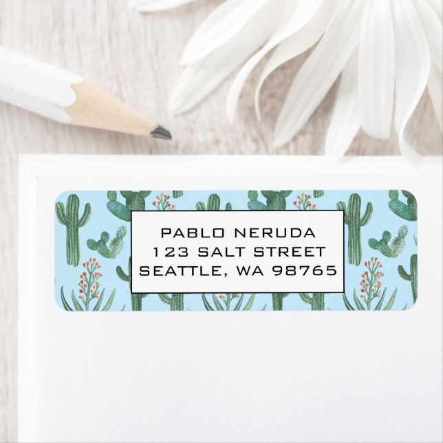 Cacti & Succulents Desert CUSTOM Mailing Address (Insitu)