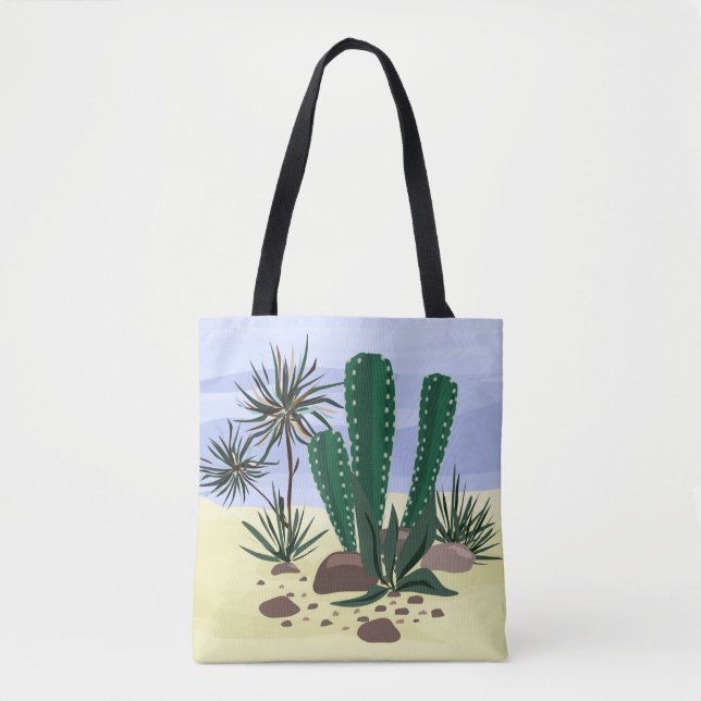 Cacti, succulents . tote bag (Front)