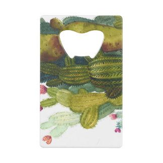 Cacti, succulents: vintage watercolor.