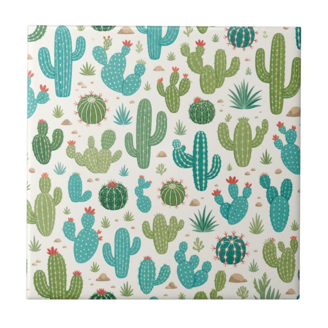 Cacti Wall Tile (Front)