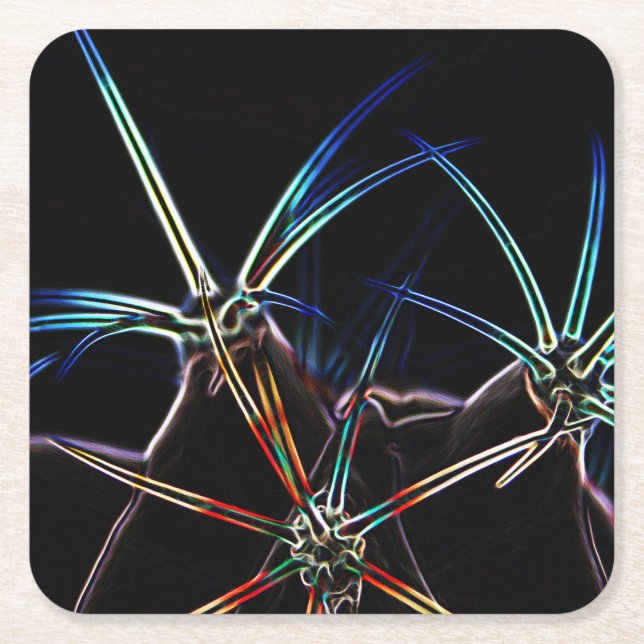 Cactus 1 coastercna square paper coaster (Front)