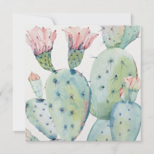 Cactus 21st Birthday Invite