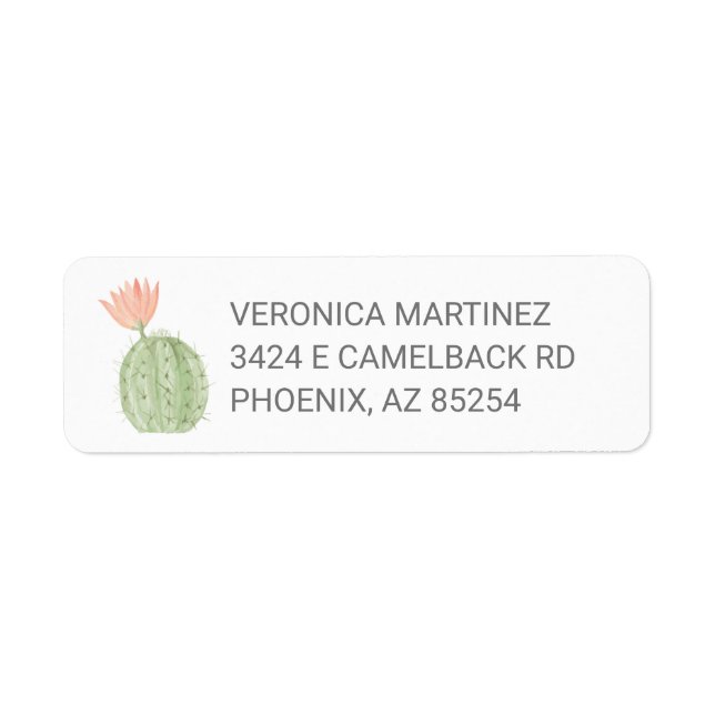Cactus Address Labels (Front)