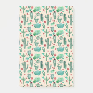 cactus and ladybug pattern - beige background post-it notes
