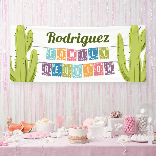 Cactus and Papel Picado Garland Texas Banner (Party)