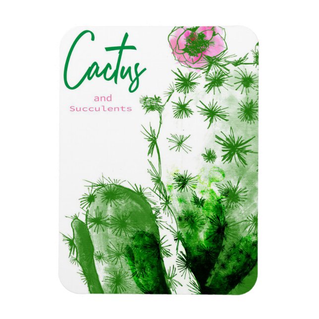 Cactus And Succulents Magnet (Vertical)