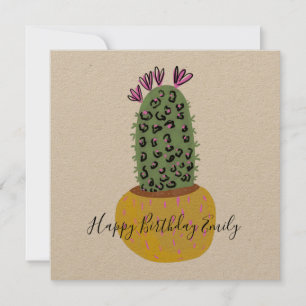 Cactus Animal Print Illustration 
