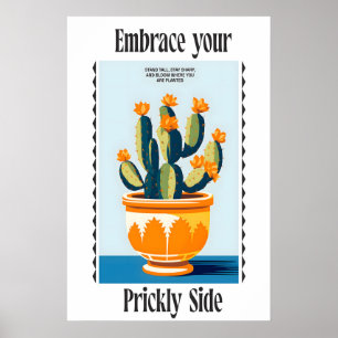 Cactus Art Print Embrace Your Prickly Side
