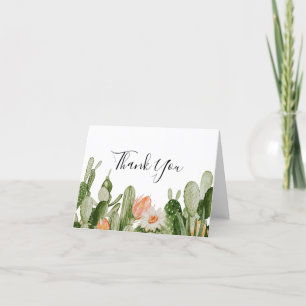 Cactus Baby Shower Thank You Card