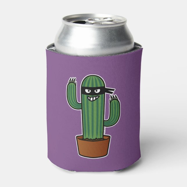 Cactus bandido ninja masked sneaky bandit can cooler (Can Front)