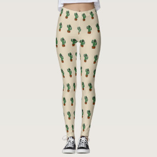 Cactus bandido ninja masked sneaky bandit leggings