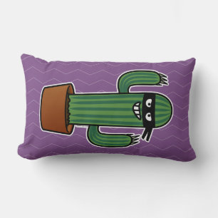 Cactus bandido ninja masked sneaky bandit lumbar cushion