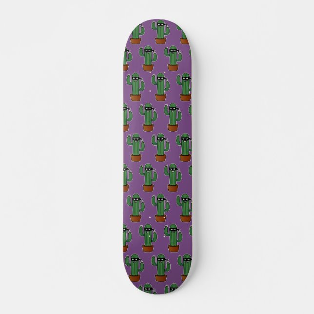 Cactus bandido ninja masked sneaky bandit skateboard (Front)