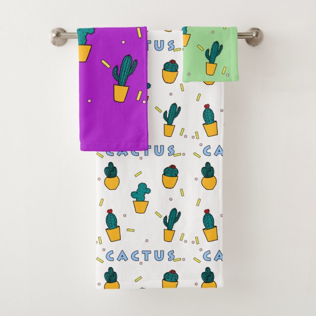 Cactus Bath Towel Set (Insitu)