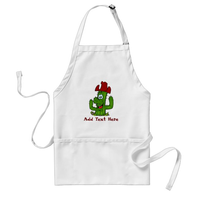 Cactus BBQ Adult Apron (Front)