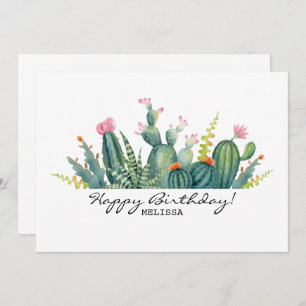 Cactus Birthday Card