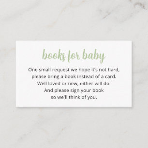 Cactus Books For Baby Card, Fiesta  Enclosure Card