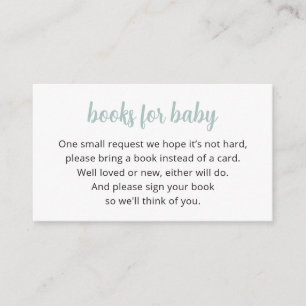 Cactus Books For Baby Card, Fiesta Enclosure Card