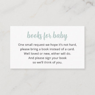 Cactus Books For Baby Card, Fiesta Enclosure Card