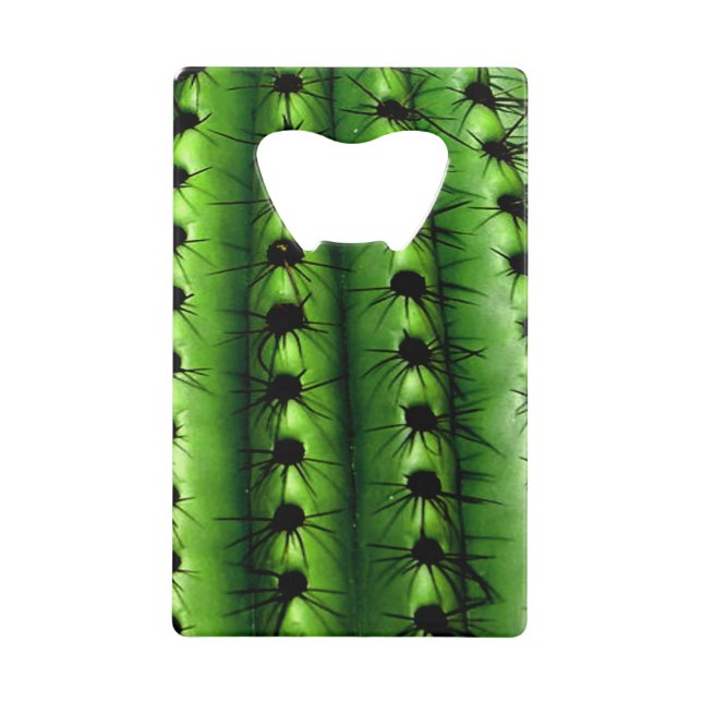 Cactus Bottle Opener Credit Card Size (Front)