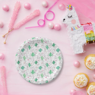 Cactus Buddies Paper Plate