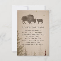 Cactus Buffalo Rustic Baby Shower Book Request