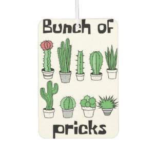 Cactus Bunch Of Pricks Car Air Freshener