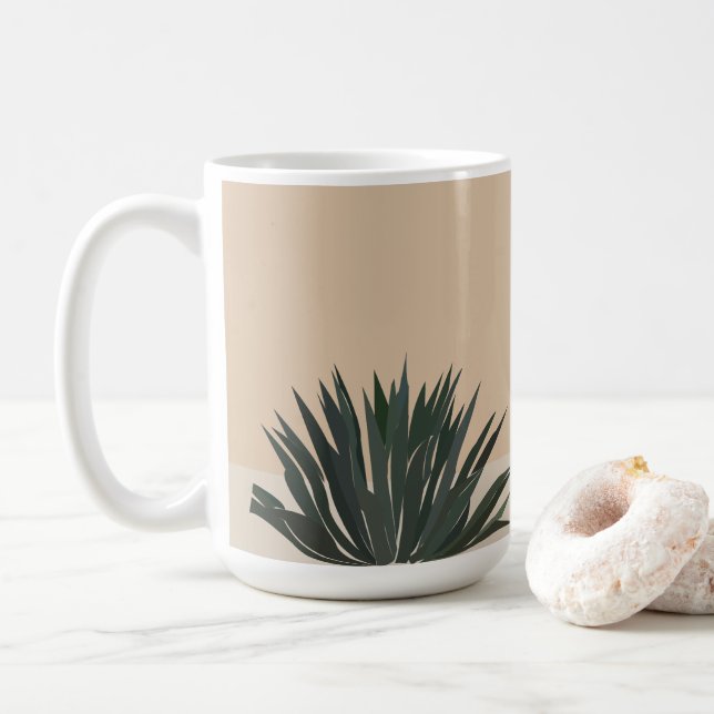 Cactus Cacti Succulent Cactus  Coffee Mug (With Donut)
