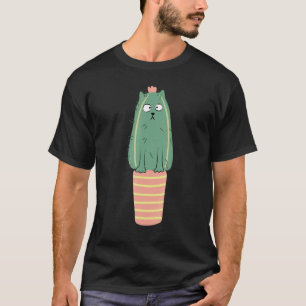 Cactus cat Succulent Plant Gardening Gardener Cats T-Shirt