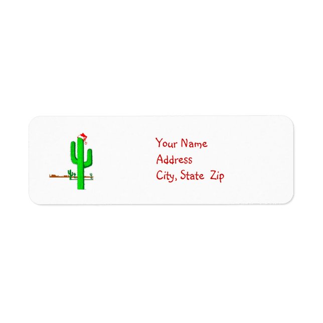Cactus Christmas Tree - Address Labels (Front)