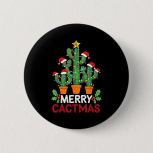 Cactus Christmas Tree Funny Merry Cactmas Cactus M 6 Cm Round Badge