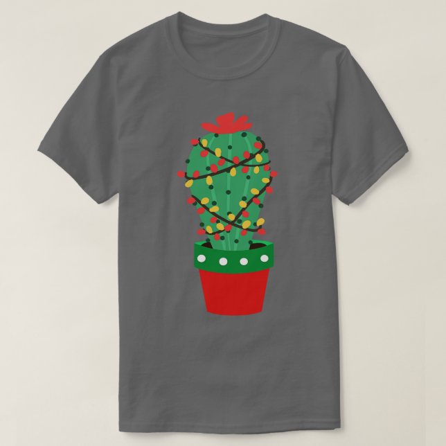 Cactus Christmas Tree I T-Shirt (Design Front)