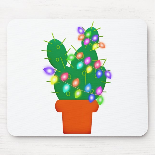 cactus christmas tree mouse pad (Front)