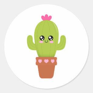 Cactus Classic Round Sticker