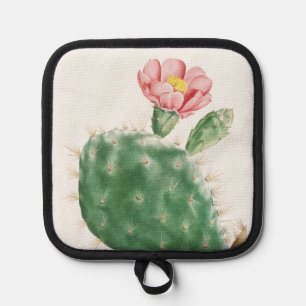 Cactus Cochenillifer, Antique Illustration, 1799 Pot Holder