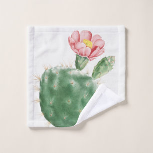 Cactus Cochenillifer, Antique Illustration, 1799 Wash Cloth