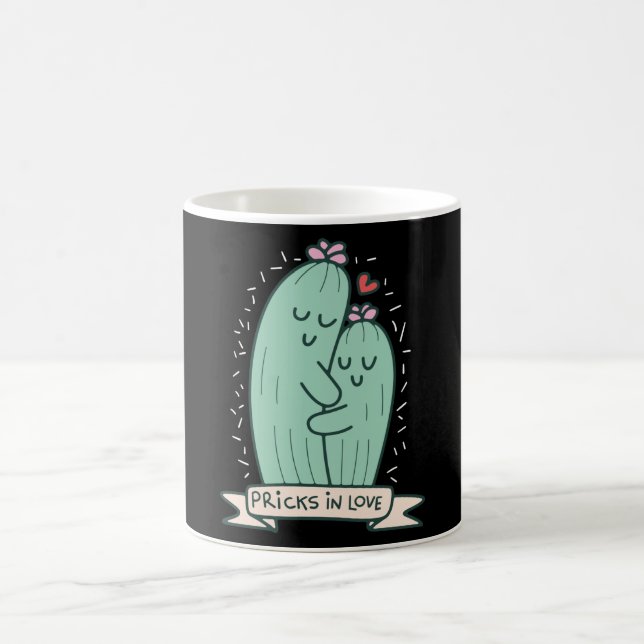 Cactus couple coffee mug (Center)