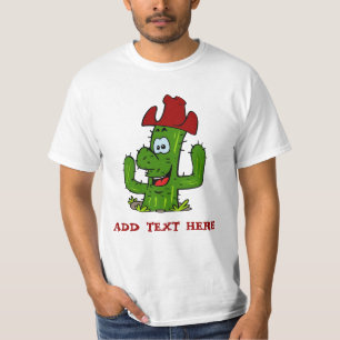 Cactus Cowboy, add edit text, T-Shirt