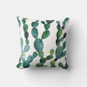 Cactus Craze: Tropical Watercolor Trend Cushion