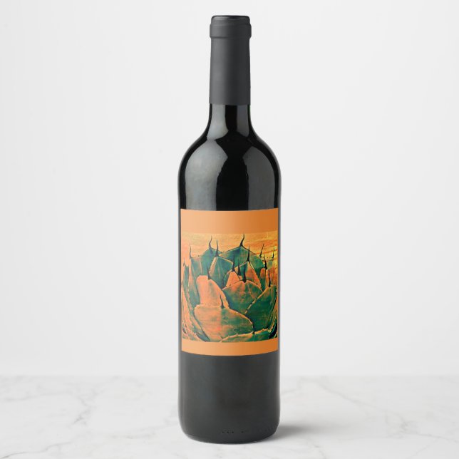 Cactus Custom Wine Label (Front)