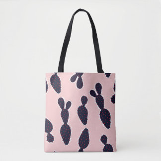 Cactus Cuteness: Sweet Pastel Patterns Tote Bag