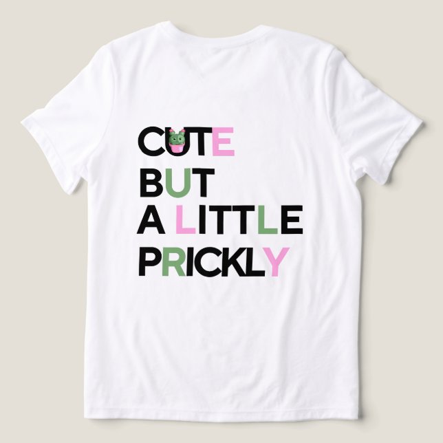 Cactus Cutie & Pastel Vibes – July Mood Tee (Design Back)