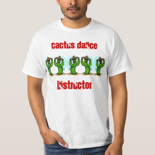 cactus dance saguaros with sombreros t-shirt shirt (Front)