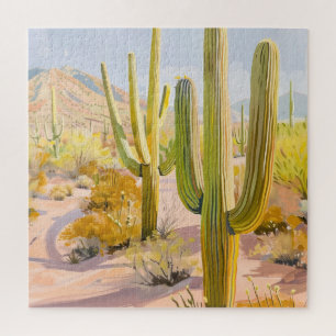 Cactus Desert Jigsaw Puzzle – Southwestern Puzzle