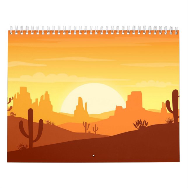 Cactus Desert Landscape Calendar (Cover)
